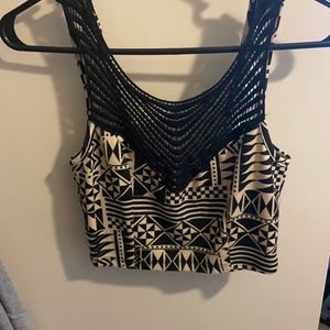 Aztec crop top